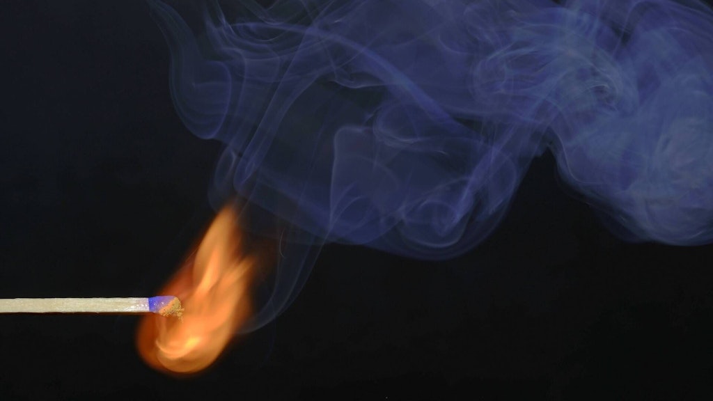 Allumette enflammée