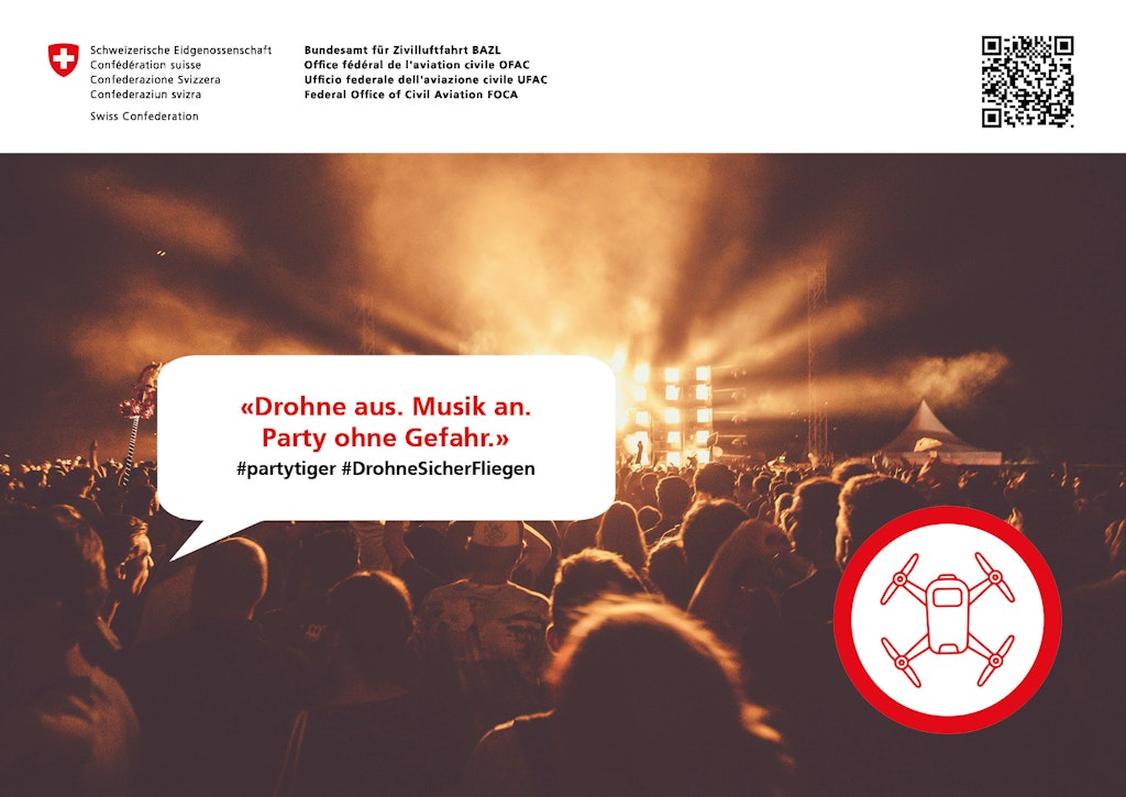 Drohne aus. Musik an. Party ohne Gefahr. - #DrohneSicherFliegen 
