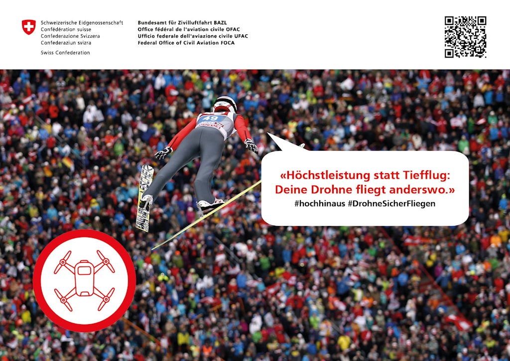 Höchstleistung statt Tiefflug: Deine Drohne fliegt anderswo. - #DrohneSicherFliegen