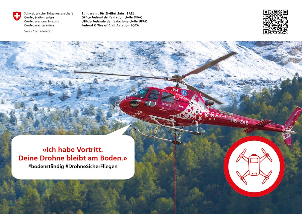 Ich habe Vortritt. Deine Drohne bleibt am Boden. - #DrohneSicherFliegen 