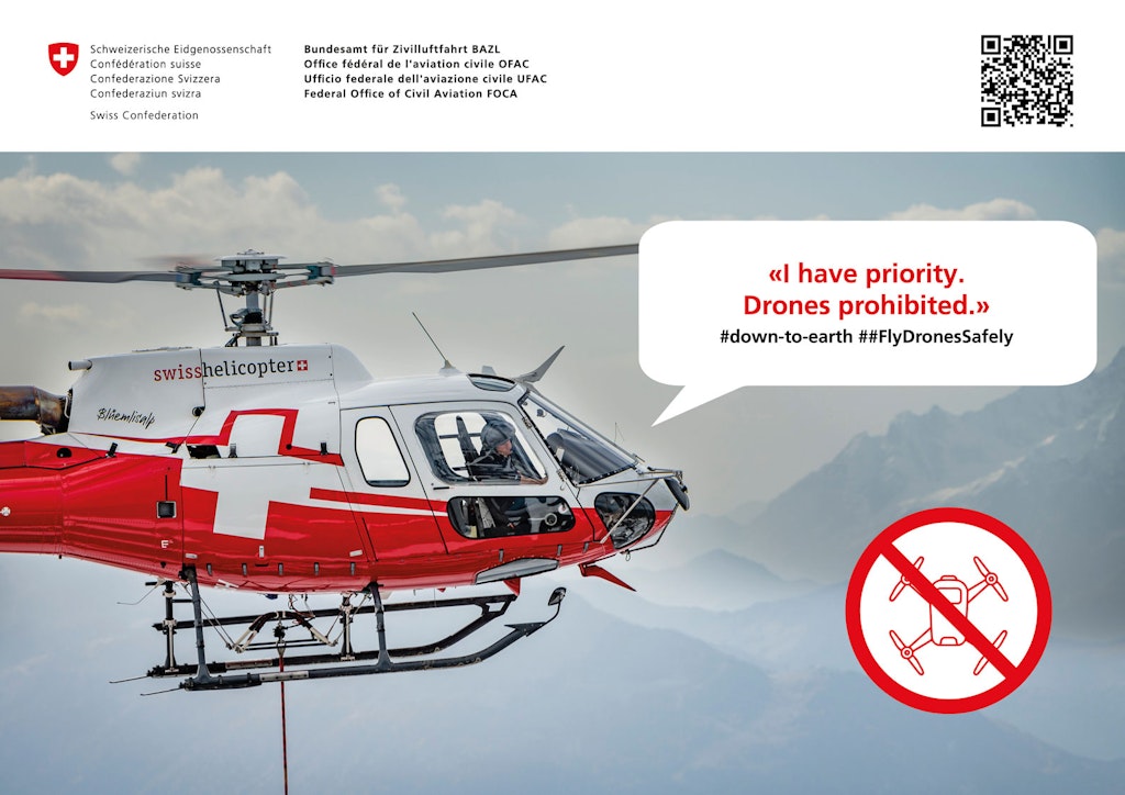 I have priority. Drones prohibited. - #FlyDronesSafely