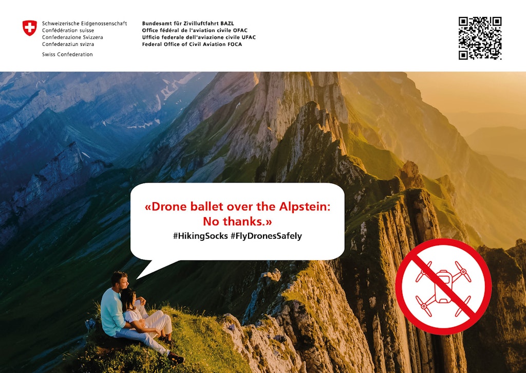 Drone ballet over the Alpstein: No thanks. - #FlyDronesSafely