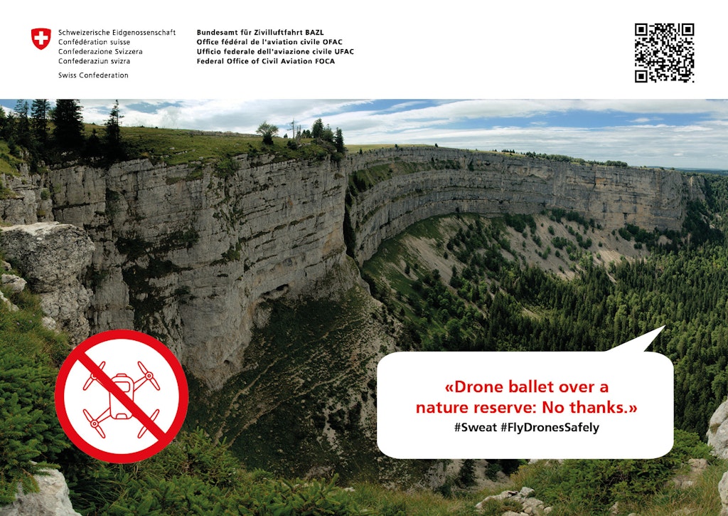 Drone ballet over a nature reserve: No thanks. - #FlyDronesSafely 