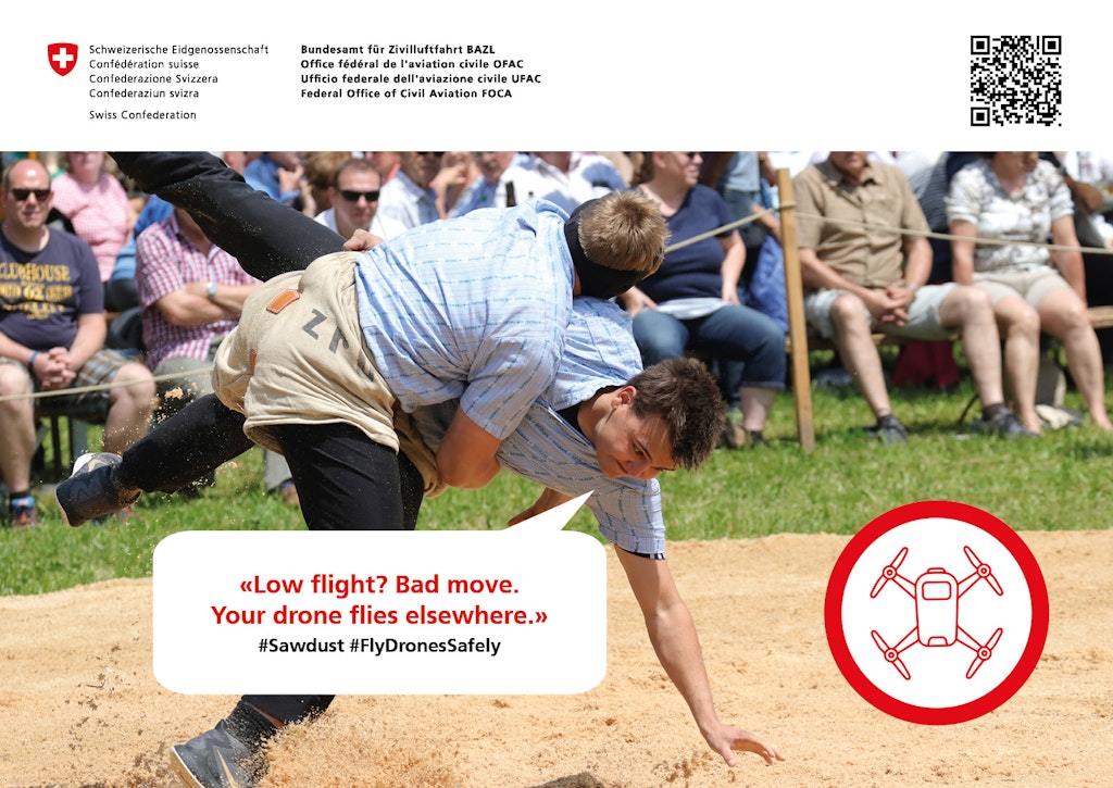 Low flight? Bad move. Your drone flies elsewhere. - #FlyDronesSafely 