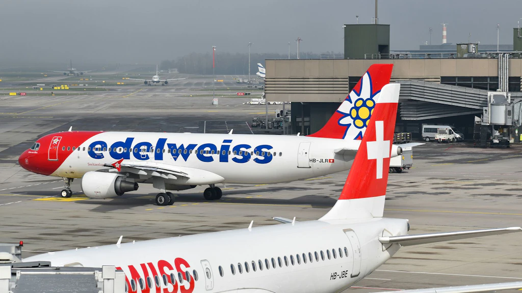 Avion sur le taxiway