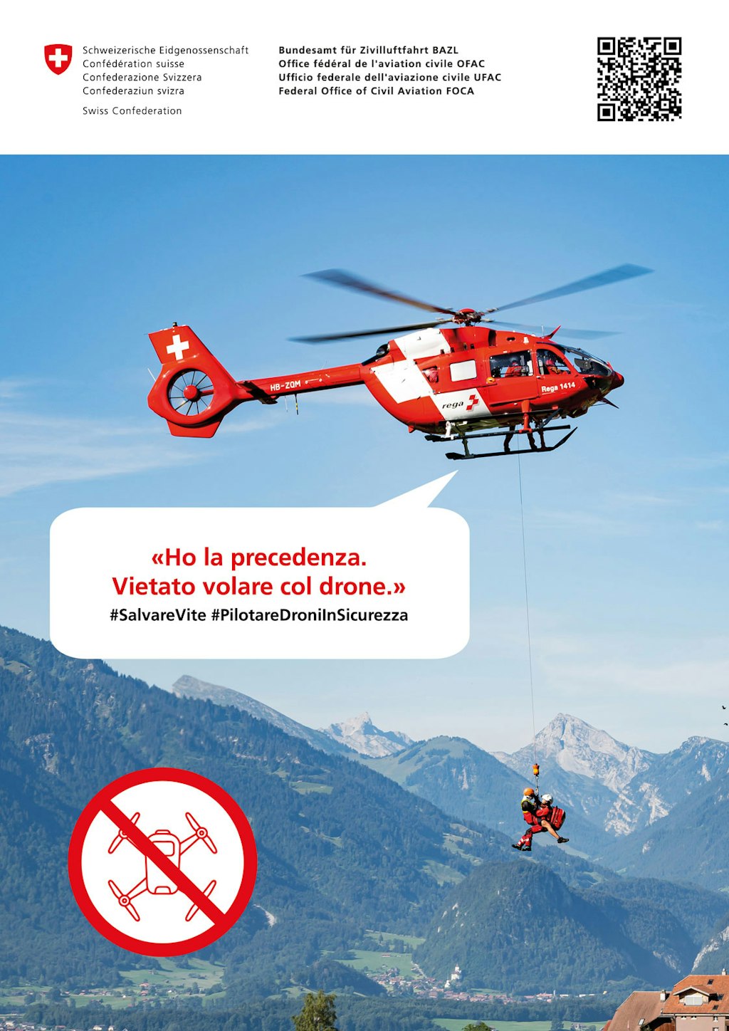 Ho la precedenza. Vietato volare col drone. - #PilotareDroniInSicurezza
