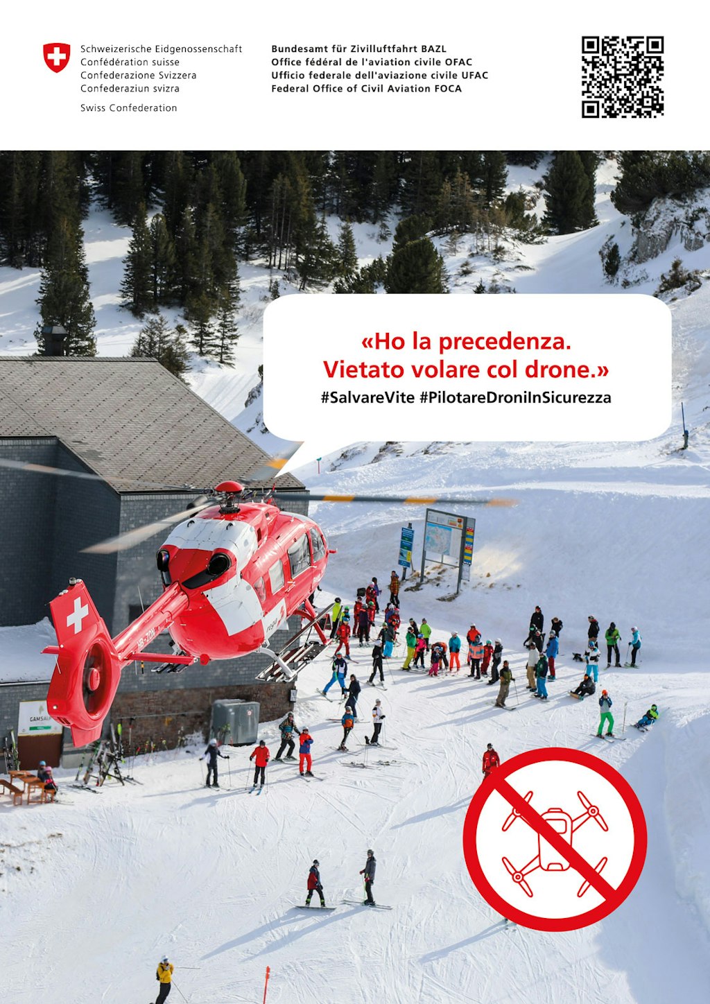 Ho la precedenza. Vietato volare col drone. - #PilotareDroniInSicurezza
